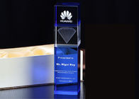 Grande uso dei concorsi della tazza di cristallo blu del trofeo K9 con il logo dell'incisione laser 3D