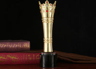 Tazza del trofeo del metallo di fantasia con colore di lusso dell'oro/argento/bronzo dei rubini facoltativo