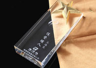 Uso di cristallo di celebrazione del partito della tazza del trofeo di forma quadrata con il pentagramma del metallo