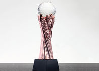 Tazza su ordinazione del trofeo della resina con sfera di cristallo per l'estremità di calcio - premio di anno