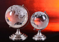 Palla domestica di cristallo del globo dei mestieri K9 delle decorazioni con la mappa di mondo di brillamento di sabbia