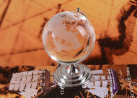 Palla domestica di cristallo del globo dei mestieri K9 delle decorazioni con la mappa di mondo di brillamento di sabbia