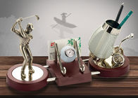 Multi funzionale di golf della tazza bassa boscosa del trofeo con il contenitore &amp; l'orologio della penna