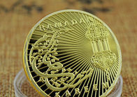medaglia militare della verniciatura a fuoco alzata 3D, moneta di oro commemorativa della cultura araba