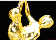 Tazza di plastica del trofeo placcata oro per i giochi olimpici che ballano i vincitori