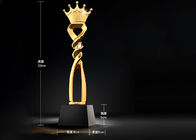 trofeo di Polyresin di altezza di 32cm con la corona sulla dimensione &amp; sul colore su ordinazione superiori disponibili
