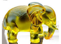 Statua domestica dell'interno 135*80*115mm della figurina degli elefanti della decorazione della glassa ambrata