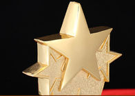 L'altezza della tazza 330mm del trofeo personale bronzo dell'argento dell'oro con 3D ha inciso la stella