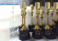 Trofeo del premio di musica di progettazione del microfono per servizio personalizzato musicale della concorrenza disponibile