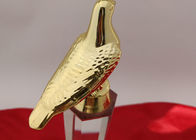 Dimensioni di cristallo della tazza tre del trofeo di logo su ordinazione facoltative con il piccione della resina