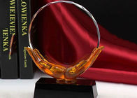 La riunione annuale ha colorato la tazza del trofeo della glassa con progettazione disponibila del cristallo rotondo