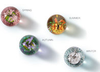 Mestieri di cristallo della decorazione di forma della palla progettati con l'albero di Four Seasons