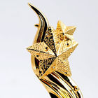 la tazza del trofeo dell'oro dell'OEM del premio della stella della cima della resina ha personalizzato Logo Texts